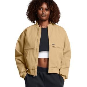 Under Armour Expanse Fleece-Lined Bomber Jacket- Camel/Coyote